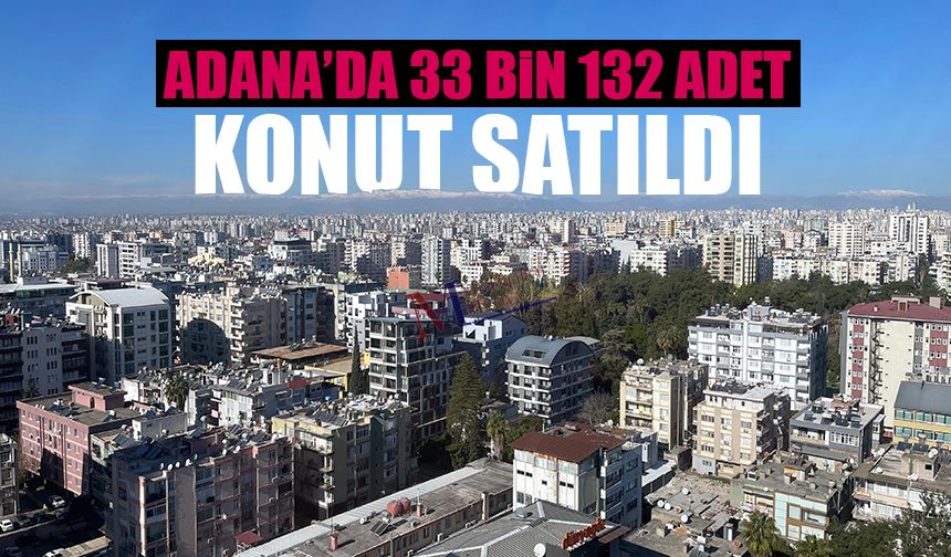 Adana’da 2024 Yılında 33 Bin 132 Konut Satıldı