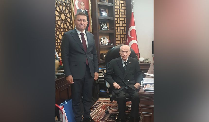 Karaisalı Belediye Başkanı Şimşek Bahçeli’yi Ziyaret Etti