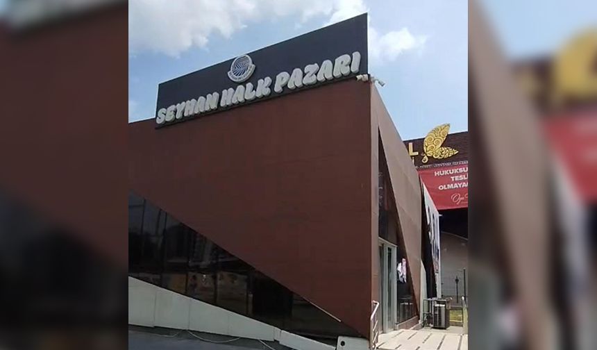 Seyhan Halk Pazarı Terk Edildi: Geriye Sadece Tabelası Kaldı