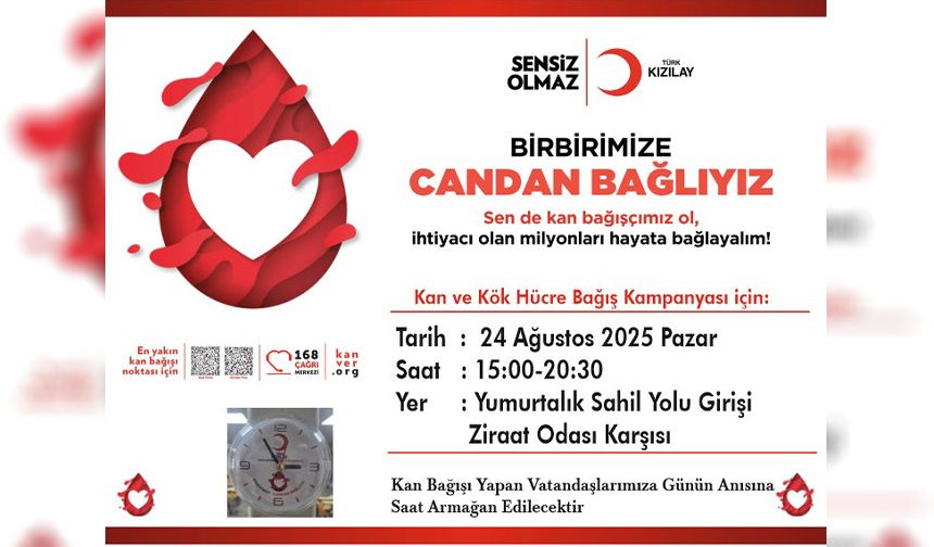 Türk Kızılay ve Yumurtalık Belediyesi’nden Çağrı: “Birbirimize Candan Bağlıyız”