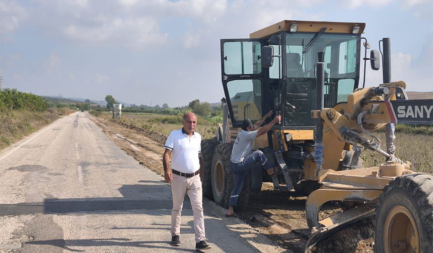 Demirtaş-Yumurtalık Yolu Yenileniyor! Başkan Altıok Sahada