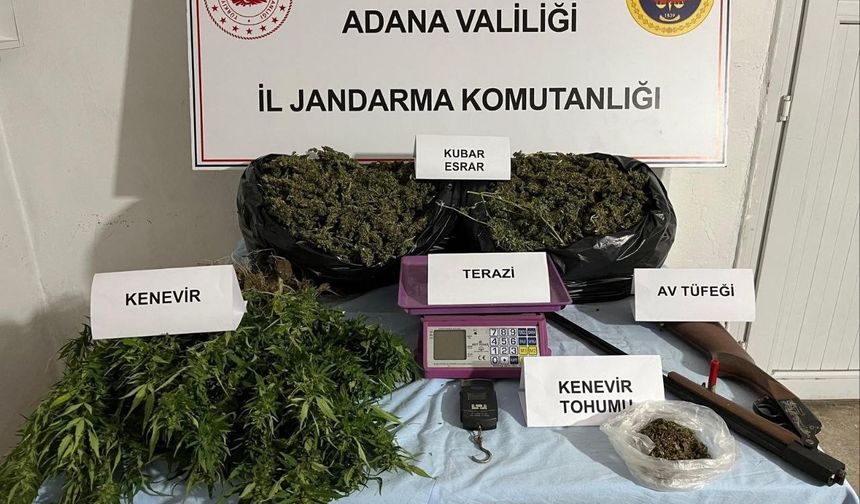 Adana’da Şok Operasyon! Evden Kenevir, Tohum ve Hassas Terazi Çıktı