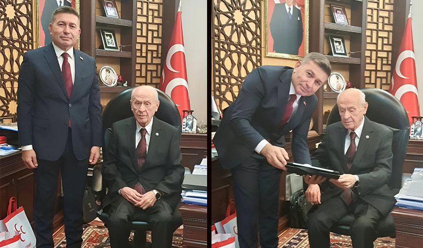 Başkan Şimşek, MHP Genel Başkanı Bahçeli’ye Karaisalı’daki Projeleri Anlattı