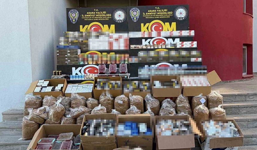 Adana'da Dev Kaçakçılık Operasyonu!