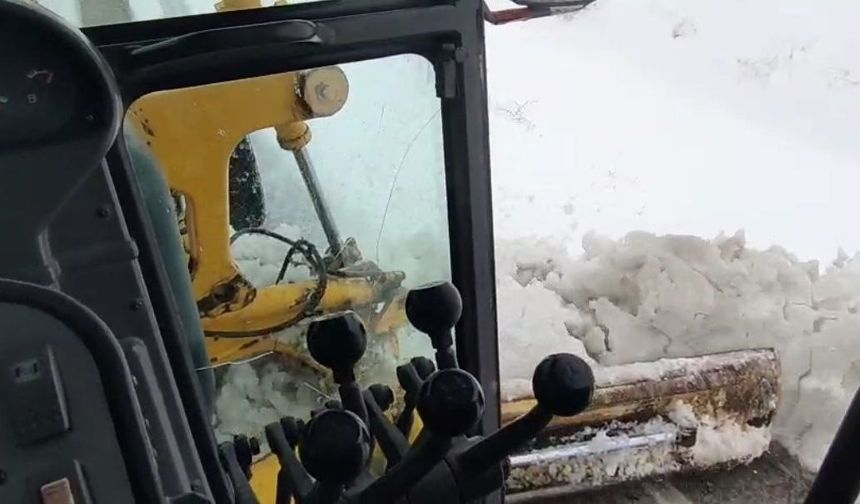 1990 Rakımlı Geçitte Kar Alarmı! Yol Kapandı, Saatler Sonra Açıldı