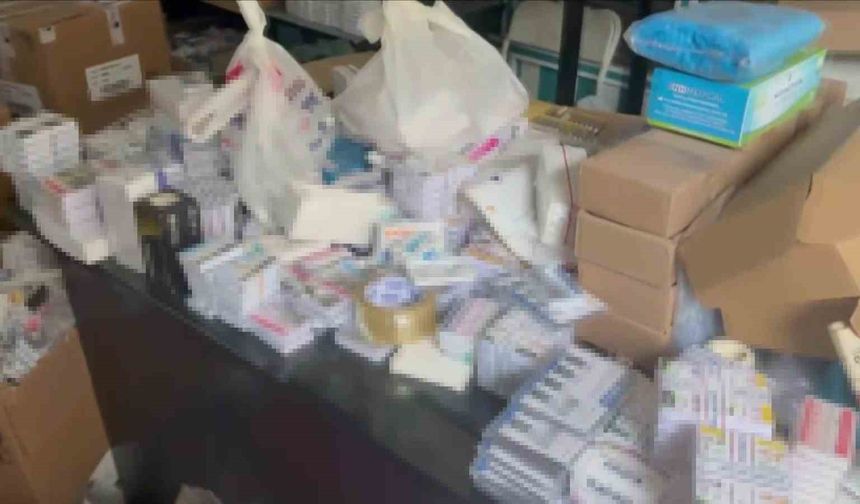 Sağlıksız Depoda Skandal: 1 Milyon 123 Bin Kaçak İlaç