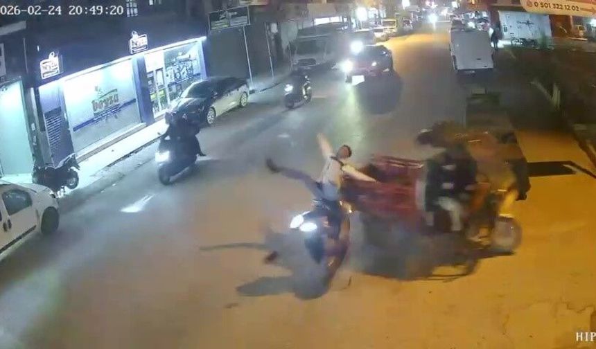 Seyhan’da Kaza Anı Saniye Saniye Kaydedildi