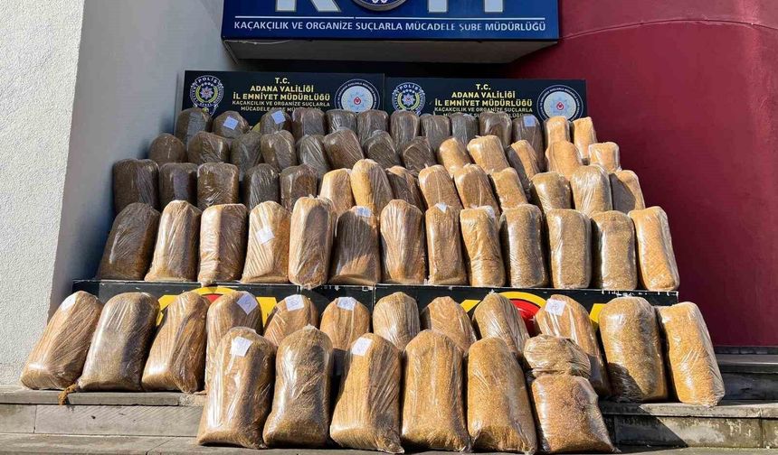Adana’da Dev Operasyon: Araçlardan Tonlarca Kaçak Tütün Çıktı