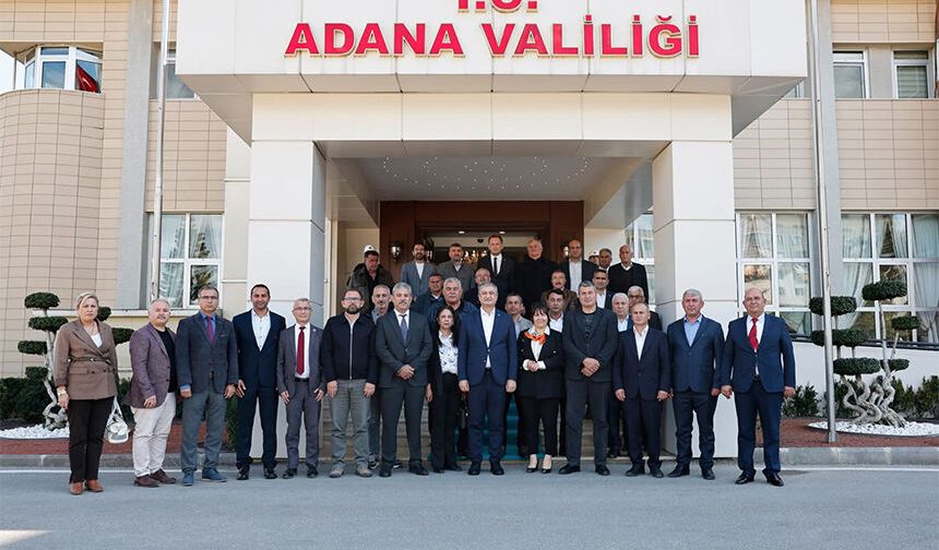 Adana’da Muhtarlar Vali Yavuz’u Ziyaret Etti, Hedef Huzurlu Mahalleler