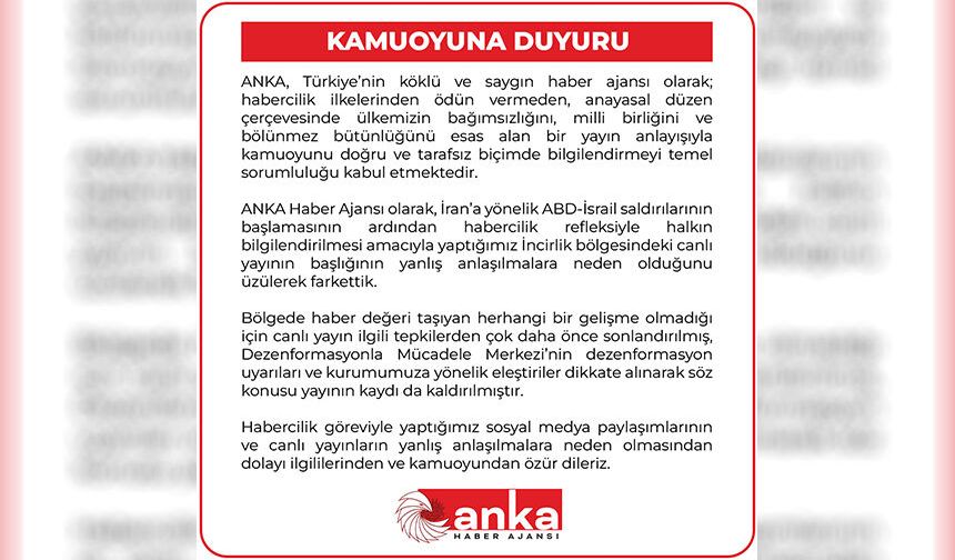 Anka’ya ‘İncirlik’ Göz Altısı!