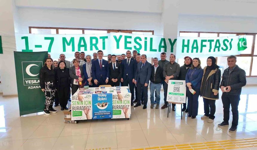 Yeşilay Haftası Etkinlikleri Yüreğir’de Başladı