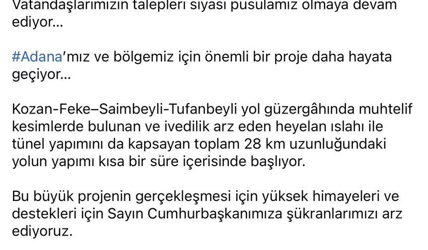 Ömer Çelik Duyurdu: Bölgenin Kaderini Değiştirecek Yol Çalışması Başlıyor