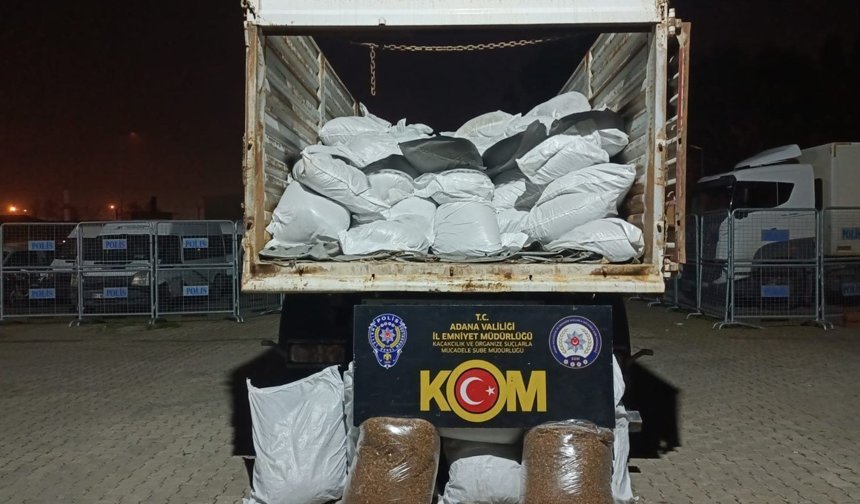 Adana’da Dev Operasyon: Tırdan 4 Ton Kaçak Tütün Çıktı