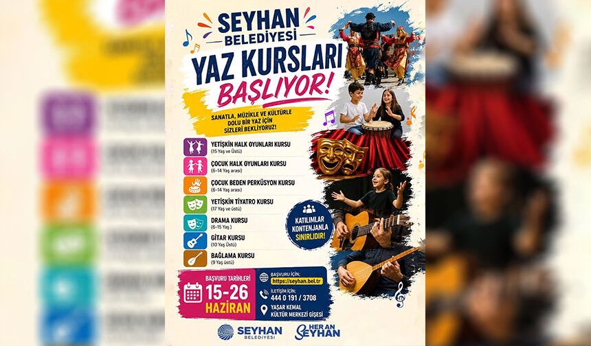 Seyhan’da Yazın En Renkli Etkinliği Başlıyor! Kayıtlar Açıldı