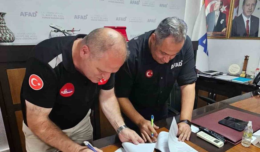 Adana’da Afetlere Karşı Güç Birliği! AFAD ve İHAKUT’tan Kritik Protokol