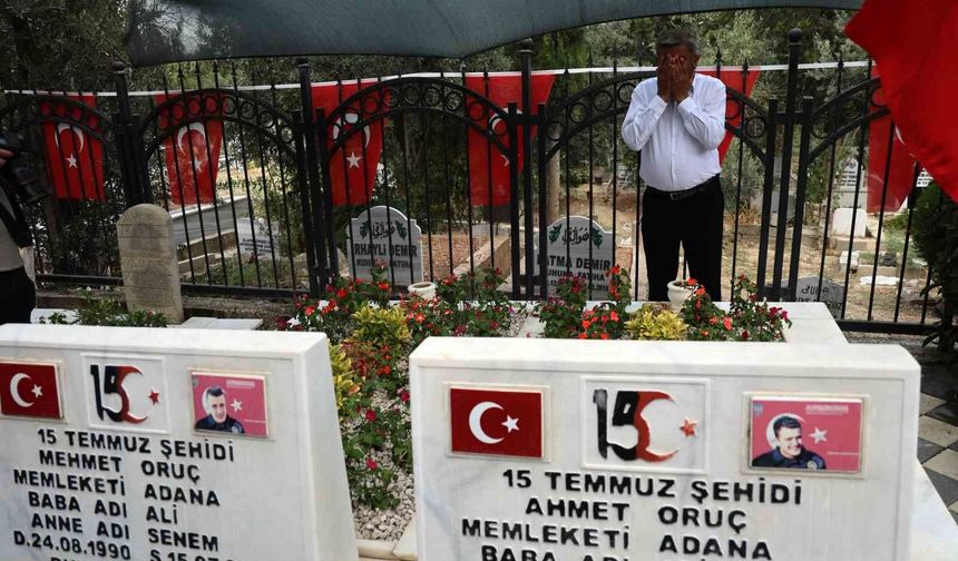 Şehit İkizlerin Babası Mezar Başında Gözyaşlarına Boğuldu!