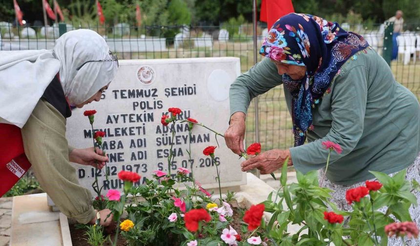15 Temmuz Şehidinin Kabri Başında Anlamlı Tören!