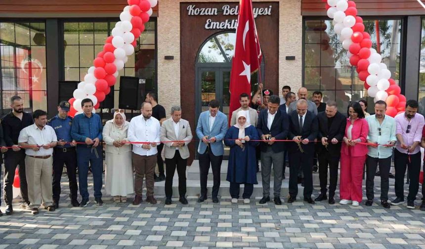 Kozan'da Emeklilere Özel Yeni Yaşam Alanı Hizmete Girdi