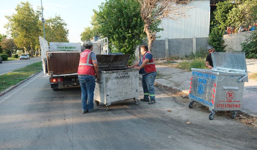 Adana’da Ceyhan İçin Temizlik Seferberliği! 110 Yeni Çöp Konteyneri Yerleştirildi