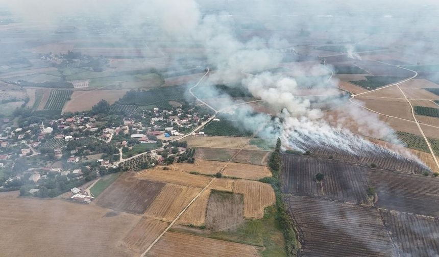 Adana'da Anız Yangını Alarmı!