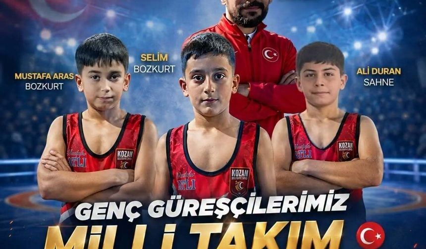 Kozan Belediyespor’un Altyapısından Milli Takım’a! 3 Genç Sporcu Büyük Başarıya İmza Attı