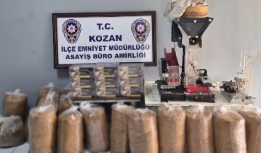 Kozan'da Kaçak Tütün Operasyonu! Polis Baskınında Dikkat Çeken Miktar Ele Geçirildi