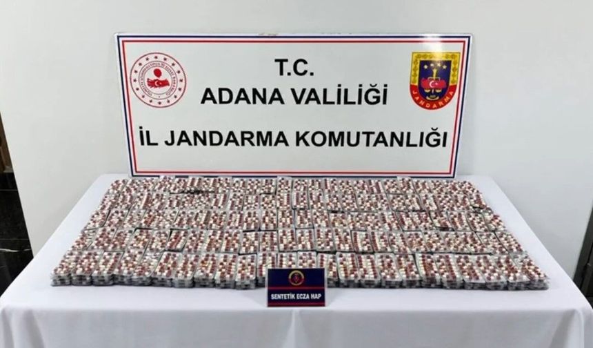 Adana’da Jandarmadan Büyük Operasyon: 7 Bin 393 Uyuşturucu Hap Ele Geçirildi