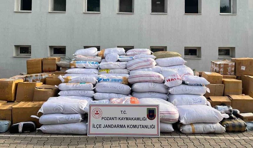 Pozantı’da 20 Milyon TL’lik Kaçak Ürün!