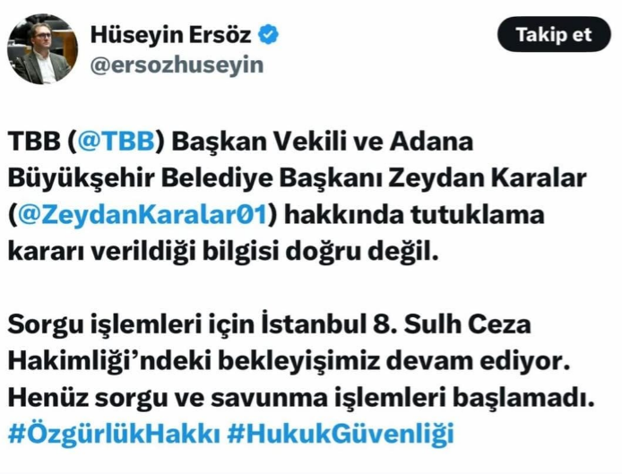 zeydan karalar avukat aciklamasi