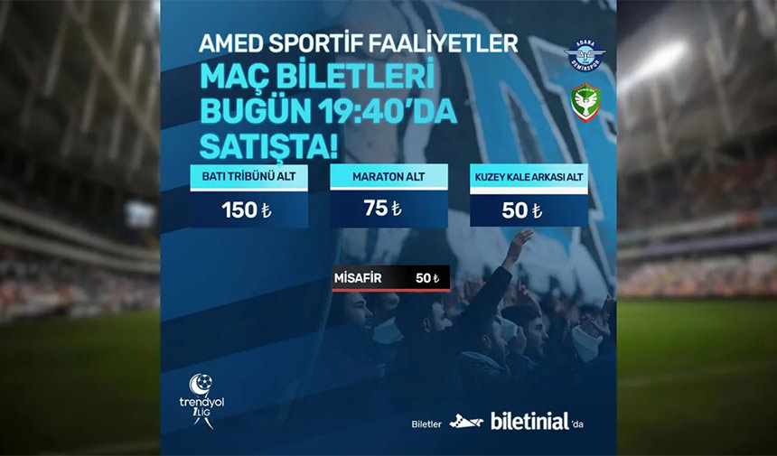 Ads Amedspor Mac Biletleri