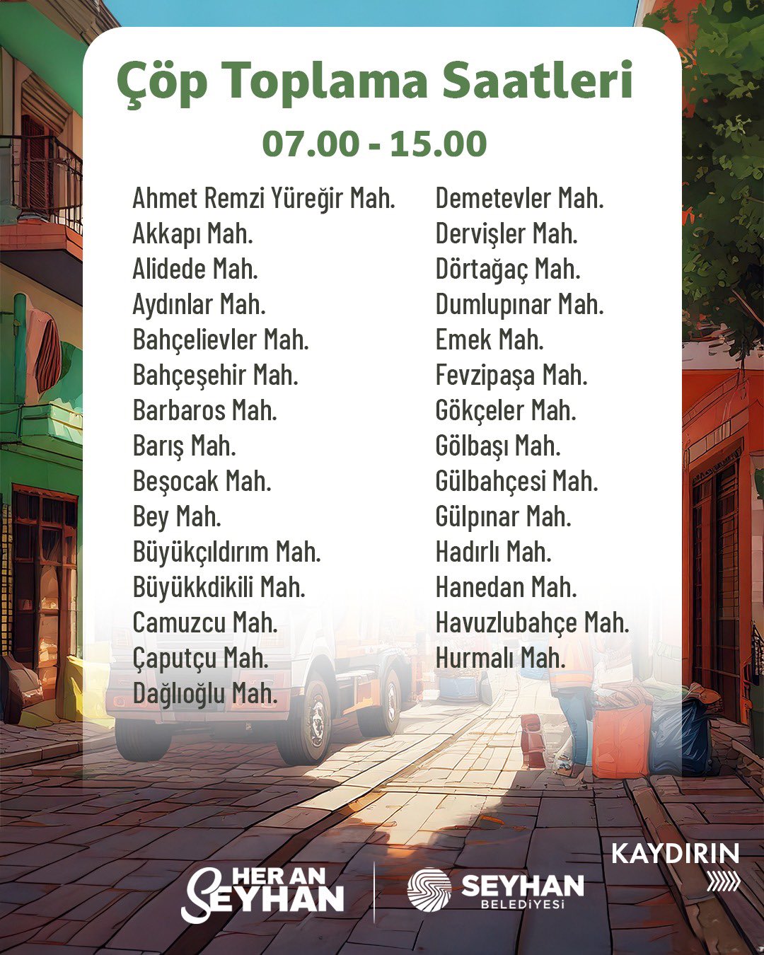 Çöptoplamasaatleri