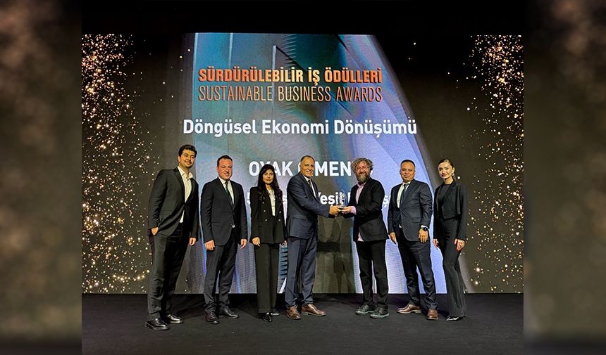 OYAK Çimento’ya “Döngüsel Ekonomi Dönüşümü” Ödülü