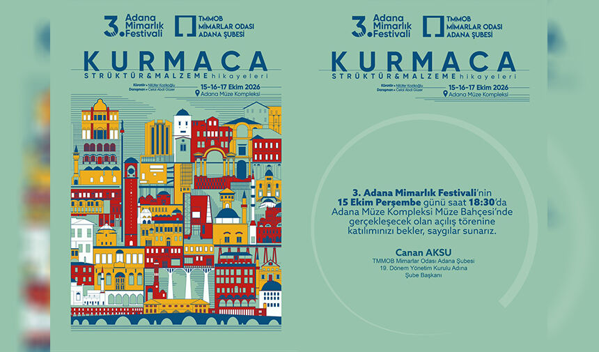 Türkiye Mimarlığı 3. Mimarlık Festivali’nde Adana’da Buluşacak 4