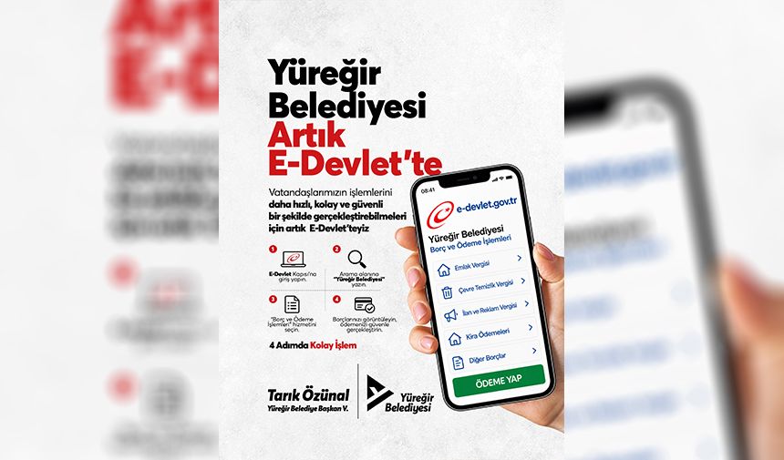 Yüreğir Belediyesi E Devlet’e Girdi! 2